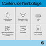 HP Souris sans fil Z3700 - Souris bi-mode Bluetooth et USB, noire avec matériaux recyclés, capteur optique 1600 DPI