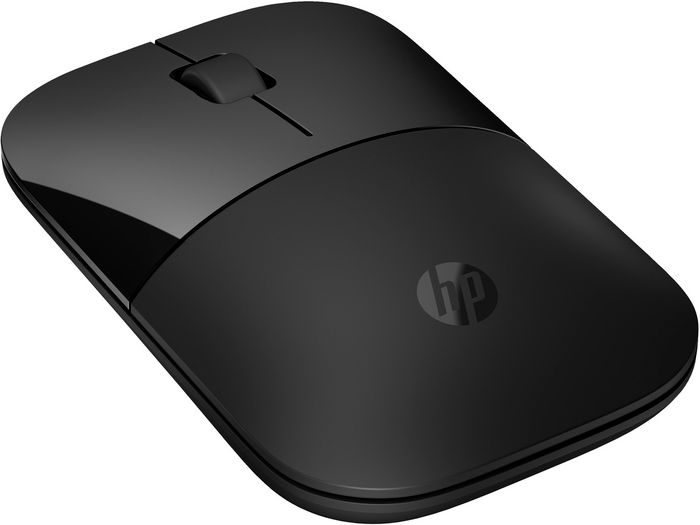 HP Souris sans fil Z3700 - Souris bi-mode Bluetooth et USB, noire avec matériaux recyclés, capteur optique 1600 DPI