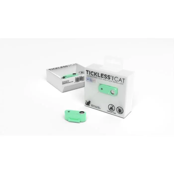 Tickless - TICKLESS MINI CAT - Répulsif ultrason chat - Protection contre les tiques et puces - Couleur Mentha Green
