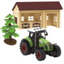 Tachan Set de Ferme Jouet 7 Pièces avec Tractor, Vaches et Figurine T01050 - Tractor à Friction avec Remorque, Lumières et Sons