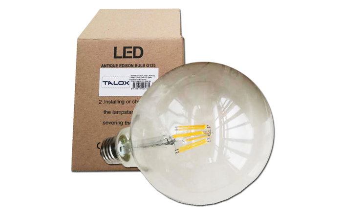 TALOX Ampoule LED Globo Filamento G125 E27 8W 3000K 1500 Lumen TALOX Ampoule LED Globo Filamento G125 E27 8W 3000K 1500 Lumen