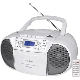 Sencor SPT 3907 W Lecteur CD, Cassettes et Bluetooth Blanc
