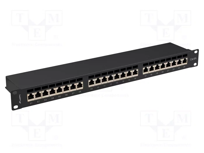 Lanberg PPSA-1024-B Patch Panel Cat.6a FTP 24 ports 1U Lanberg PPSA-1024-B Patch Panel Cat.6a FTP 24 ports 1U