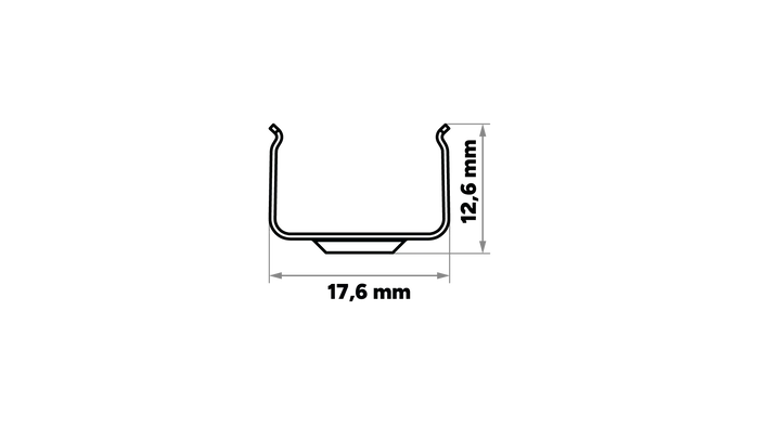 KIMERA HOM Profilé Aluminium Anodisé Argent avec Diffuseur Opal, Bouchons et Clips de Fixation, 2.02M KIMERA HOM Profilé Aluminium Anodisé Argent avec Diffuseur Opal, Bouchons et Clips de Fixation, 2.02M