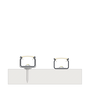 KIMERA Profilé Aluminium KIMERA-HOM Anodisé Argent avec Diffuseur Opal, 2,02 m