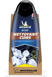 Michelin Expert Nettoyant pour cuirs, Ravive, Protège et Nourrit, Pour Sièges Auto et Canapés, 500 ml