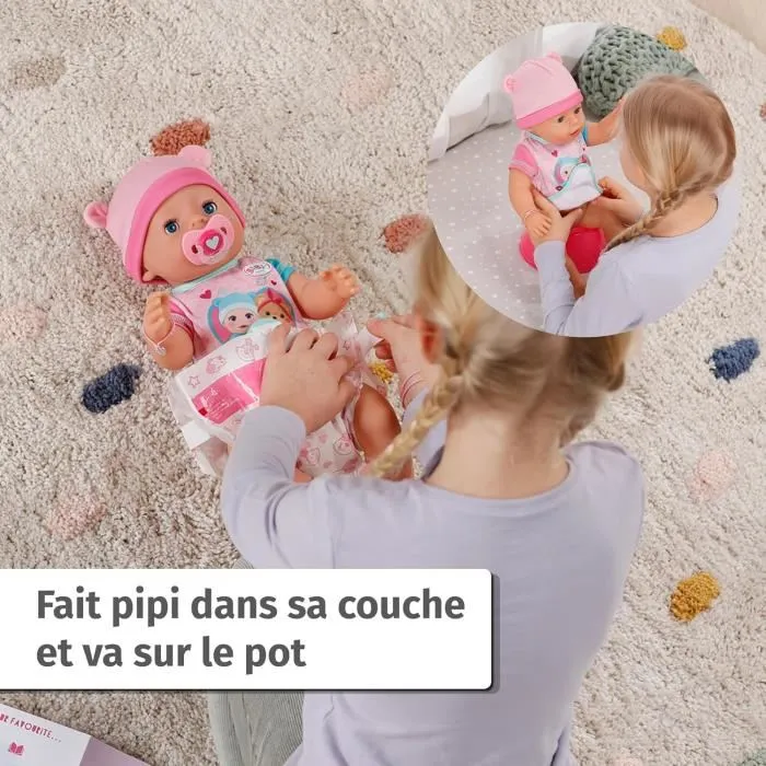 Baby Born Emma - Poupon articulé de 43 cm avec 10 fonctions