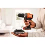 Black+Decker Perceuse à percussion sans fil BCD383D2XKA-QW 18V 2 batteries 2.0Ah + mallette 80 accessoires