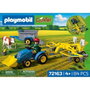 PLAYMOBIL Petit Tracteur avec Rastrille Hilerador de Foin 72163