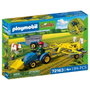 PLAYMOBIL Petit Tracteur avec Rastrille Hilerador de Foin 72163