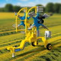 PLAYMOBIL Petit Tracteur avec Rastrille Hilerador de Foin 72163
