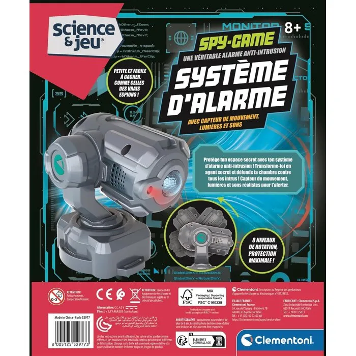 Clementoni Système d'alarme - Détecteur de mouvement Clementoni Système d'alarme - Détecteur de mouvement