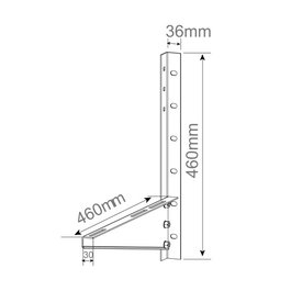Holmios Support mural pour climatiseur blanc