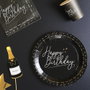 Party Time Lot de 6 Assiettes de Fête en Papier 23 cm Assorties