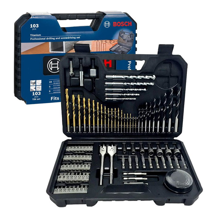 Bosch Coffret assortiment de 103 pièces pour perçage et vissage