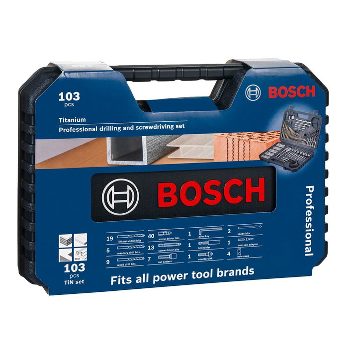 Bosch Coffret assortiment de 103 pièces pour perçage et vissage