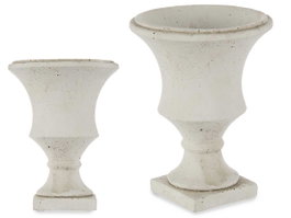 Ibergarden Macetero Copa Petit Cemento 15x19.5x15 cm Blanc Cassé (Set de 12)