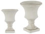 Ibergarden Macetero Copa Petit Cemento 15x19.5x15 cm Blanc Cassé (Set de 12)