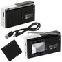 Adler Radio Numérique PLL FM AD 1908 avec Bluetooth 5.0, USB/SD, Réveil, Antenne Télescopique, 12,5 x 3 x 7 cm