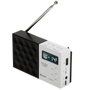 Adler Radio Numérique PLL FM AD 1908 avec Bluetooth 5.0, USB/SD, Réveil, Antenne Télescopique, 12,5 x 3 x 7 cm
