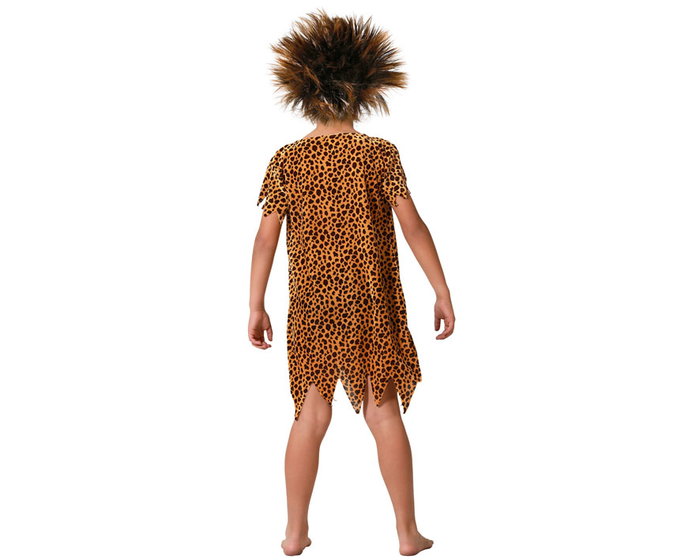 Déguisement Caverne Garçon Enfant 3-4 Ans - Marron - Thème Préhistorique