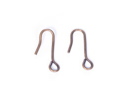Innspiro Boucles d'oreilles en métal crochet hippie ouvert doré vieilli