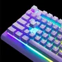Steelseries Apex 3 TKL - Clavier gaming filaire avec interrupteurs silencieux Whisper Quiet (20M de frappes) - Disposition AZERTY - Couleur lavande