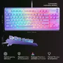Steelseries Apex 3 TKL - Clavier gaming filaire avec interrupteurs silencieux Whisper Quiet (20M de frappes) - Disposition AZERTY - Couleur lavande