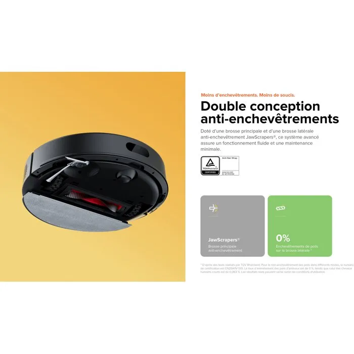 Roborock Q7 Pro Max+ Black Robot aspirateur laveur Roborock Q7 Pro Max+ Black Robot aspirateur laveur