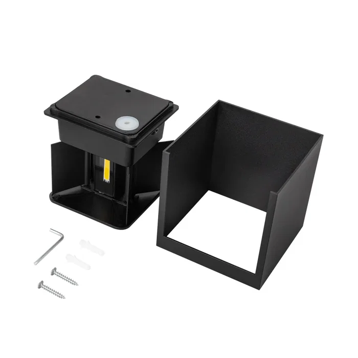 HO Aplique LED Extérieur 10W 1000lm IP65 Noir 2700K - HO-APL06-IP65-B-WW