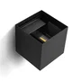 HO Aplique LED Extérieur 10W 1000lm IP65 Noir 2700K - HO-APL06-IP65-B-WW