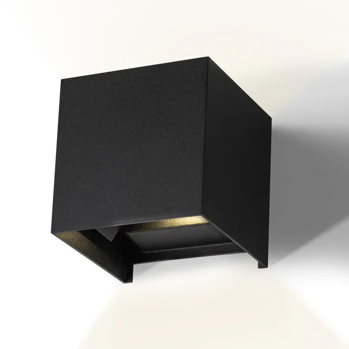 HO Aplique LED Extérieur 10W 1000lm IP65 Noir 2700K - HO-APL06-IP65-B-WW