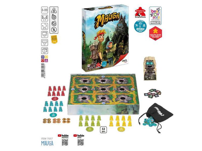 Cayro - Jeu Mauga - À partir de 8 ans - Version multilingue (Espagnol, Français, Anglais, Italien, Portugais, Allemand, Polonais)