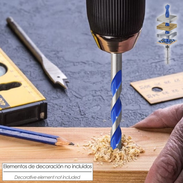 WOLFPACK LINEA PROFESIONAL Mèche Universale Hexagonale 5,0 mm WOLFPACK LINEA PROFESIONAL Mèche Universale Hexagonale 5,0 mm