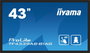 iiyama Écran Tactile PCAP 43" (107 cm) 4K UHD 3840x2160, Anti-reflets, Bezel Free, 40 Points Tactile, Android 11, Panneau IPS, 4 Go RAM, 32 Go Stockage, 2x HDMI, DisplayPort, VESA