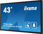 iiyama Écran Tactile PCAP 43" (107 cm) 4K UHD 3840x2160, Anti-reflets, Bezel Free, 40 Points Tactile, Android 11, Panneau IPS, 4 Go RAM, 32 Go Stockage, 2x HDMI, DisplayPort, VESA