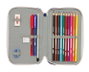 Safta Plumier double compartiment 29 pièces F.C. Barcelona 2ème équipement 12.5 x 19.5 x 4 cm