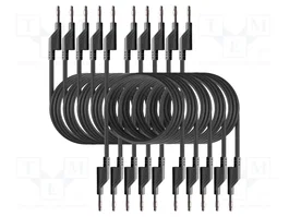 PEAKTECH P 7048 BLACK Cordon de mesure individuel noir