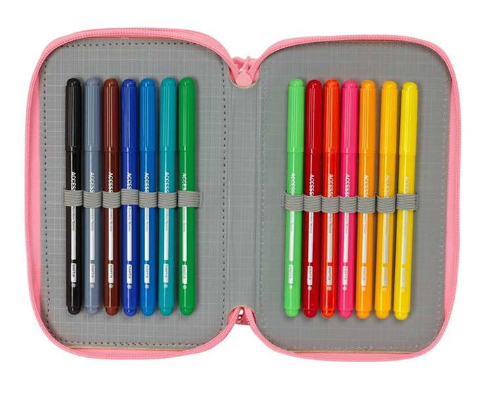 Safta Triple plumier recyclé 37 pièces Moos Passion - Plumier triple en matériau recyclé avec 37 accessoires, dimensions 12.5 x 19.5 x 5.5 cm Safta Triple plumier recyclé 37 pièces Moos Passion - Plumier triple en matériau recyclé avec 37 accessoires, dimensions 12.5 x 19.5 x 5.5 cm