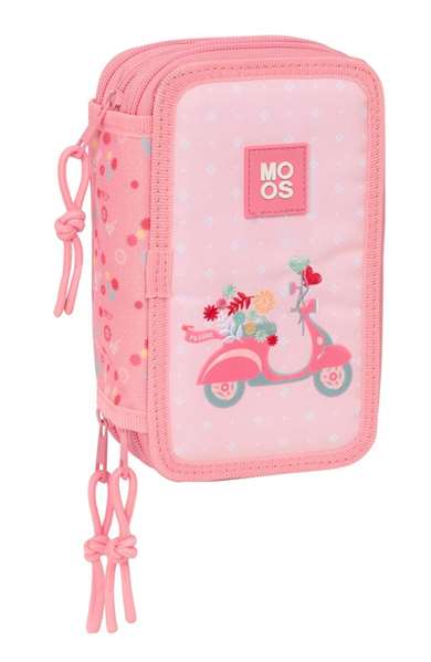 Safta Triple plumier recyclé 37 pièces Moos Passion - Plumier triple en matériau recyclé avec 37 accessoires, dimensions 12.5 x 19.5 x 5.5 cm Safta Triple plumier recyclé 37 pièces Moos Passion - Plumier triple en matériau recyclé avec 37 accessoires, dimensions 12.5 x 19.5 x 5.5 cm