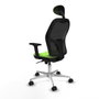 Piqueras y Crespo Chaise de Bureau avec Appui-tête Jorquera 2D086N1 Pistache