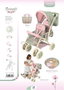 Decuevas - Chaise jumelle pliable Botanic pour poupées jusqu'à 52 cm - 40x70x72 cm