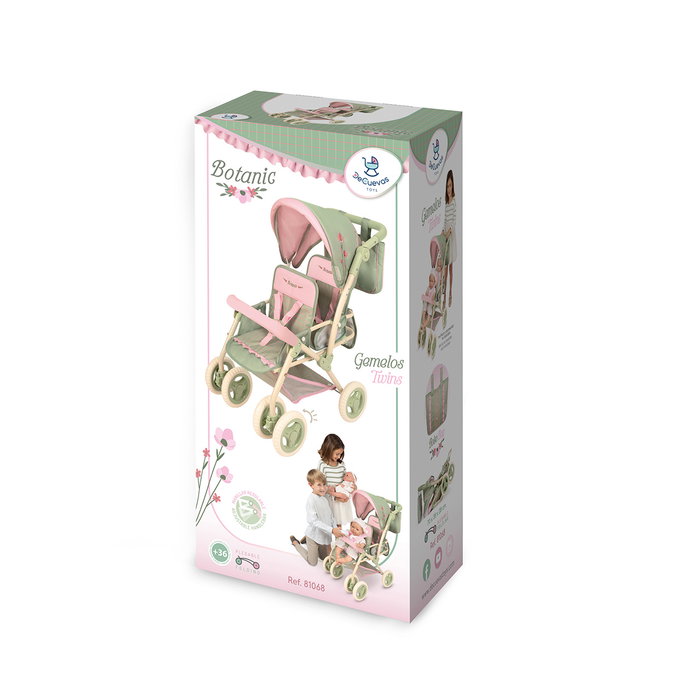 Decuevas Poussette Jumelle Pliable Botanic avec Sac Decuevas Poussette Jumelle Pliable Botanic avec Sac