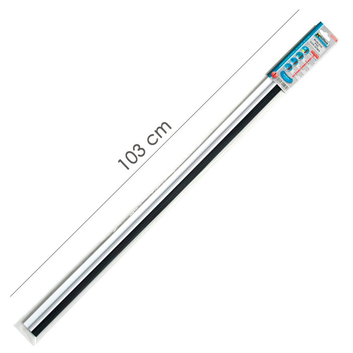 WOLFPACK LINEA PROFESIONAL Bas de porte PVC banc à caoutchouc 1 mètre blanc