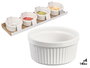 Vessia Set de 4 pots à sauce 140 ml – Porcelaine blanc 37 x 5 x 9 cm (Set de 24)