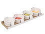 Vessia Set de 4 pots à sauce 140 ml – Porcelaine blanc 37 x 5 x 9 cm (Set de 24)