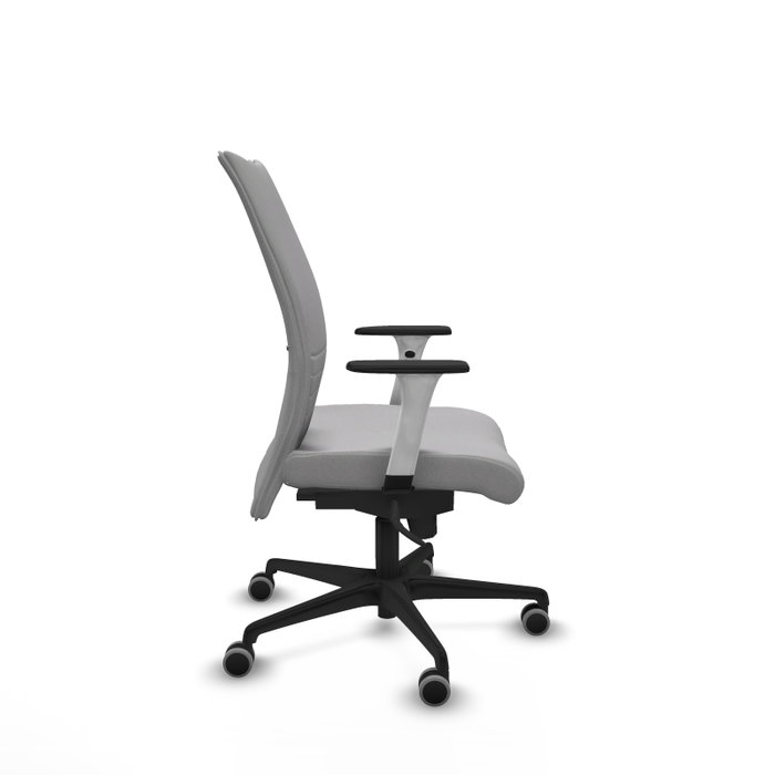Piqueras Y Crespo Albacete confidente - Chaise de bureau grise avec mécanisme synchrone et roues 65mm