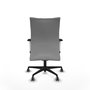 Piqueras Y Crespo Albacete confidente - Chaise de bureau grise avec mécanisme synchrone et roues 65mm