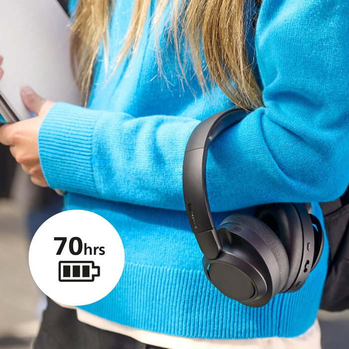 Casque Bluetooth à Bandeau Philips TAH6509BK Noir