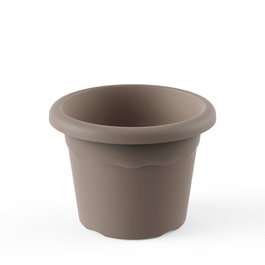 Plastiken Maceta ronde taupe 22 cm